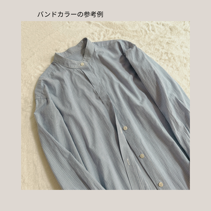 シャツドレス【紙パターン（縫製手順書付き）】
