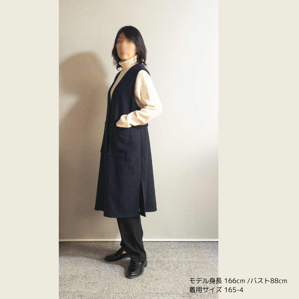 Vネックロングジレ【紙パターン】 – Pattern Muse Vネックロングジレ【紙パターン】 – Pattern Muse