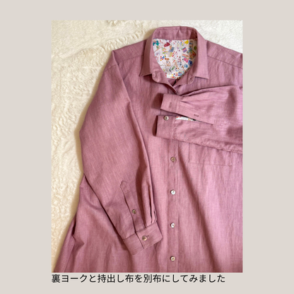 シャツドレス【紙パターン（縫製手順書付き）】