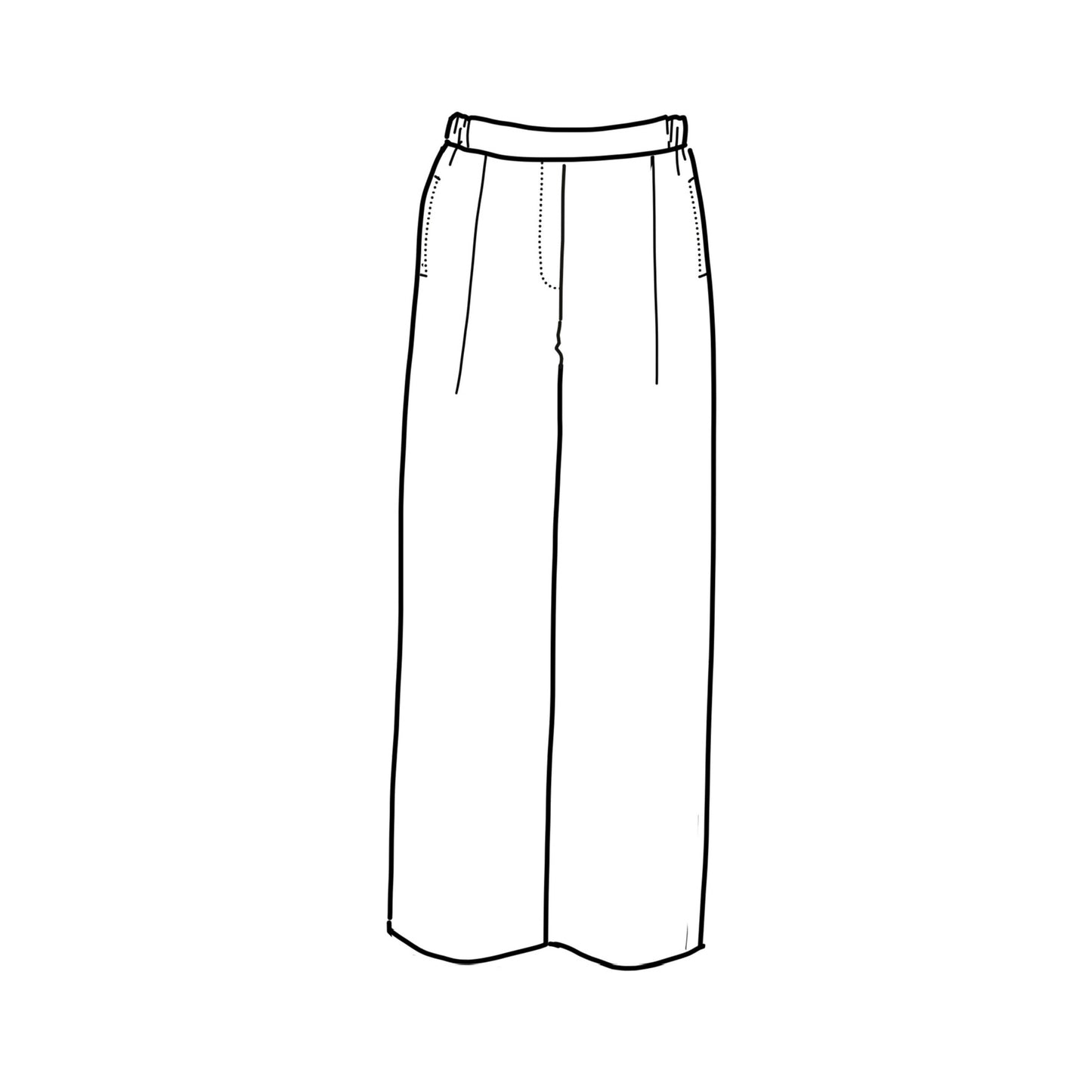 ワイドパンツ【紙パターン（縫製手順書付き）】